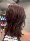 ミディアムヘア/暗めカラー/グランマッシュ/銀座