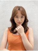 ラベンダーミルクティー/暗めカラー/レイヤーカット/韓国/恵比寿