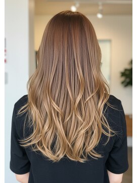 フュージョンファイブ(FUSION5) レイヤーロングベージュ20代30代40代くびれエクステ韓国ヘア