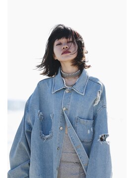 ヘアーアンドスペース セブンブリッジ(HAIR&SPACE 7Bridge) ミディアムレイヤー × フルバング