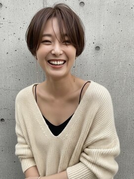 ヘアーメイクパウダー 天王寺寺田町店(Hair make powder) 大人可愛い30代40代50代小顔◎マッシュショート丸みショート