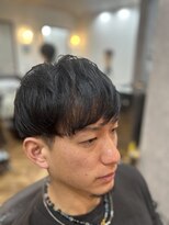 アンカー(ANCHOR)&nbsp;MEN’S HAIR/サーフカール/刈り上げセンターパート/印西市