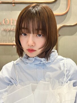 ロンドクレール 川崎(Lond clair) 【北澤華】ブリーチなし/髪質改善/ピンクベージュ/前髪/川崎