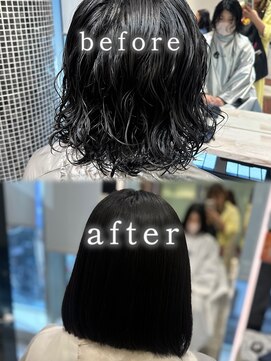 アピッシュ ギンザ(apish ginza) 浅子小百合/かかりすぎたパーマを落とすことができます◎