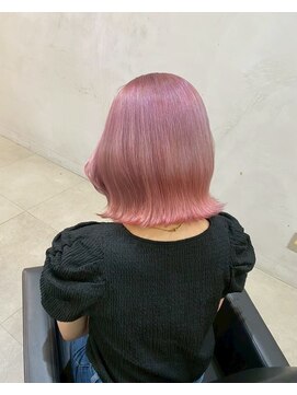 リコヘアー(LiCO HAIR) 那覇/イメチェン/ピンクベージュ/アンブレラカラー/前髪