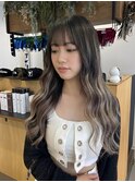 【シールエクステ】地毛を傷めないバレイヤージュ風