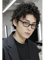 リアンメンズ 青山 表参道(Liun men's)&nbsp;メンズショート　ショートセンターパート　サーフカールパーマ