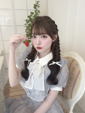 リルミー ミュエナ 大須 矢場町(Lilme myuena) ダークパープル/ナチュラルショート/夏のヘアアレンジ/名古屋