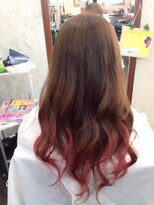 フェリシータ 緑地公園店(felicita)&nbsp;ピンクアッシュグラデーション＠ミックス巻き