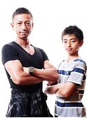 おしゃれボウズな父＆ショートなジュニア