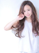 ラ ブレス 天王寺(LaBless)&nbsp;大人可愛いグレージュ×巻き髪デジタルパーマ　(天王寺)