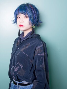 ゼットサロン(Z SALON) クレイジーカラーのエッジィーショート