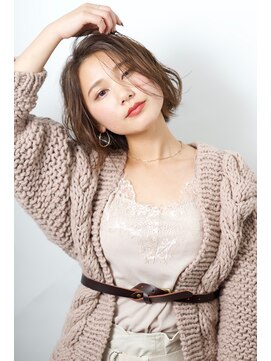 ネオリーブ ジューク 日吉店(Neolive JuQ) 【Neolive 日吉】シースルーバング巻き髪風ボブパーマ