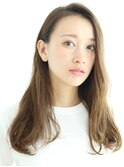 アッシュカラーおしゃれくせ毛いかしたロングヘアByYamakiAyako