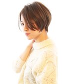３０代・４０代に人気シルエットが綺麗なニュアンスショート