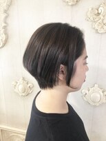 キャンバス バイ ネオリーブ 横浜西口(Canvas by neo.)&nbsp;小顔ショート ドライだけで決まる ダークモカ