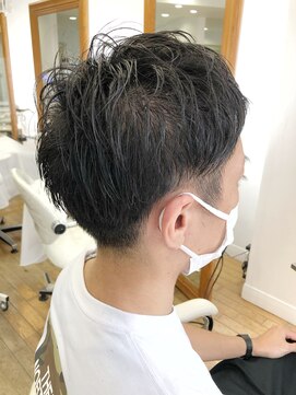 ヘッズ 本八幡店(HEADS) メンズショート　マッシュ　センターパート　メンズパーマ