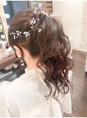 高め華やかボリュームポニー