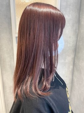 ラボヌールヘアー オリビエ 北千住店(La Bonheur hair Olivier) ヴァイオレット系×ピンク系　【北千住美容室】