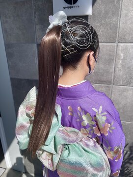 グラープリール Grapperire 成人式ヘアセット