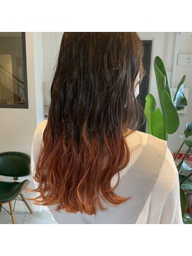 フィゼル 福島店(fizelle) オレンジグラデーション