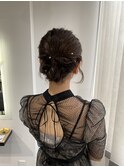 ヘアアレンジ お呼ばれヘア 二次会ヘア