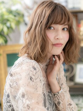 カバーヘア ブリス 北浦和(COVER HAIR bliss) ★フルバングイメチェンハイライトふわミディ20代30代40代★10