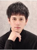 ソフトツイストパーマショート刈り上げツーブロックパーマ