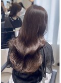 韓国ヘア/ワンホンカール/パールグレージュ