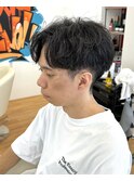 カルマパーマコンマバングニュアンスパーマ韓国センターパート