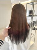 【日名田】ブリーチなし裾カラー