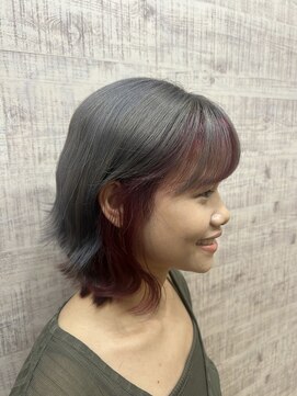 ララ(LALA) 【ツートーン】グレー&ピンク