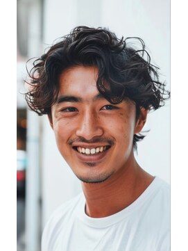 アクシス 津田沼(AXIS) メンズパーマ#津田沼#メンズ#シェービング#眉毛#バーバー