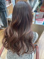 イーストハムヘッドショップ(EAST HAM head shop) マロンベージュ/ロングウェーブ/艶髪