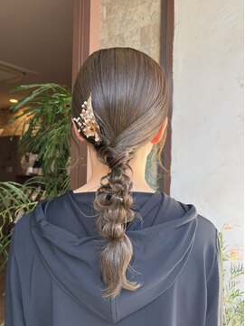 マッシュ アドベ 八戸ノ里(MASHU ADOBE) タイト編みおろしヘア☆