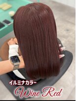 エイト 川崎店(EIGHT)&nbsp;ブリーチなしケアカラー★ワインレッド★［川崎］