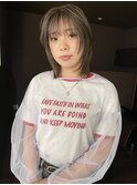 韓国ヘア/レイヤースタイル/レイヤーカット/グレージュ/20代人気