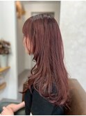 顔周りレイヤーロングスタイル