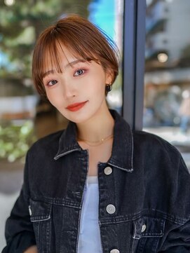 ギークス(GEEKS) 【GEEKS渋谷】シースルーマッシュ/耳かけ/秋冬ベージュ/襟足短め