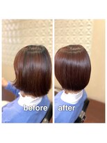 アウラ(aura)&nbsp;カット＋高彩度カラー＋艶髪トリートメント