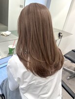 サンクマーケット 渋谷(cinq MARKET)&nbsp;渋谷レイヤーカットミルクティーベージュヘーゼルベージュ前髪◆