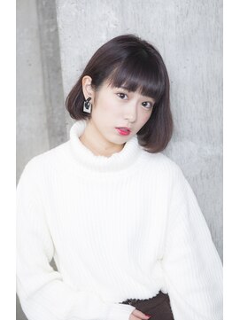 サロンドミルク 原宿(salon de MiLK) 【salon de MiLK 原宿】暗髪ツヤボブ