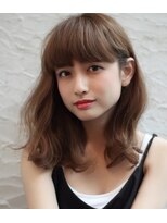 グランツヘアデザイン 四谷(GRANZ hair design)&nbsp;厚めバング×無造作カール