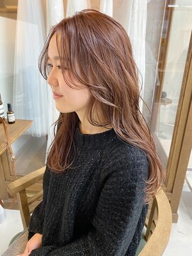 カフネ(CAFUNE) ハイトーンピンクベージュ ロングヘア