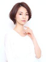 ハチ(hachi)&nbsp;大人かわいい♪襟足スッキリ丸みのあるひし形小顔ショートボブ