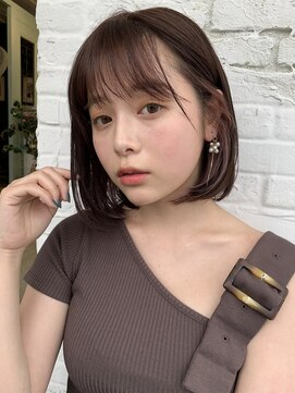 ロンド 表参道店(Lond) 【Lond表参道倉崎涼】内巻きミニボブに咲くインナーカラー