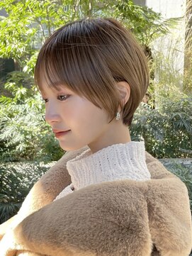 スー 渋谷(suu) 大人ショートボブ丸みショートカットマッシュショート前髪あり