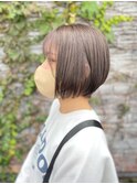ダブルカラー アイスグレー ショート