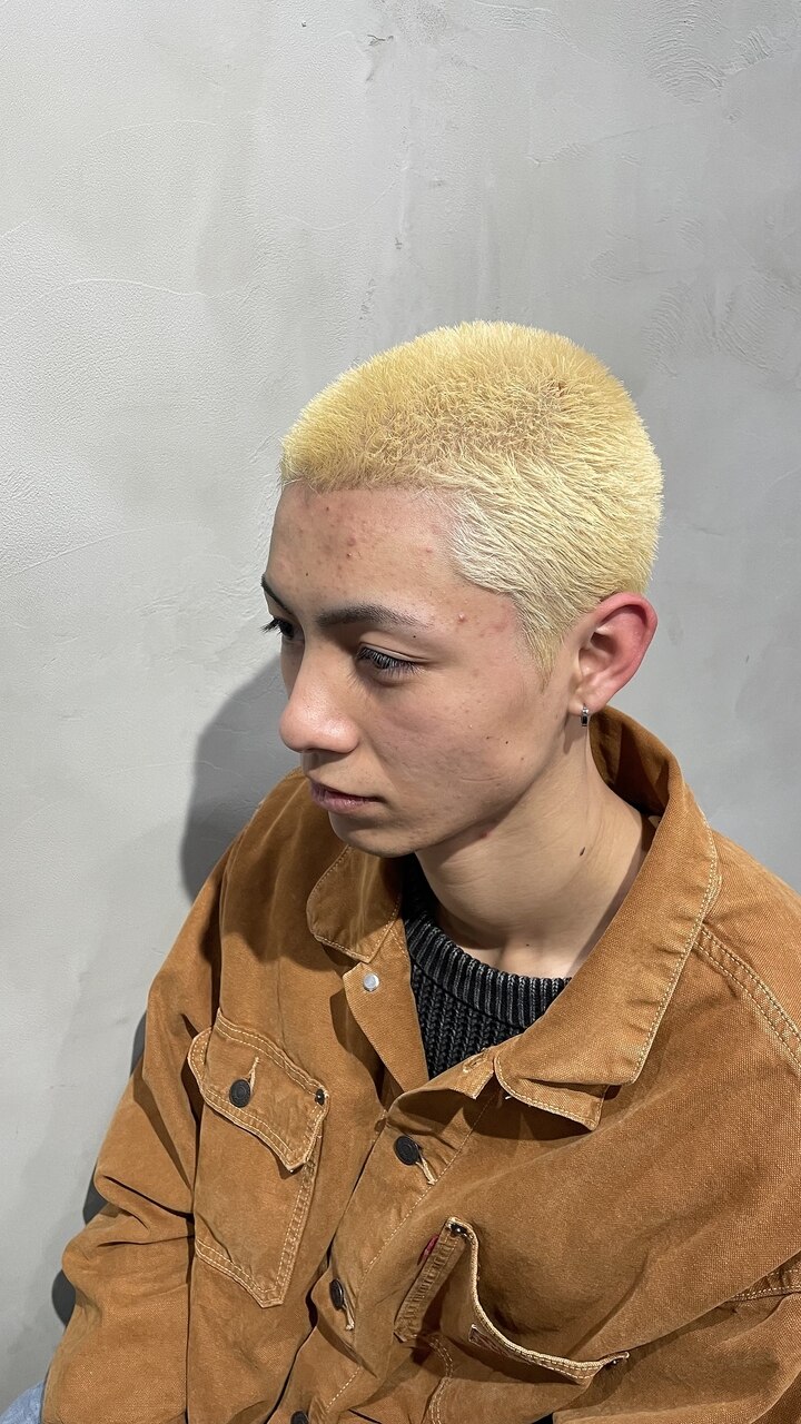 坊主様　　　専用 坊主×ブリーチカラー：L199839253｜クロー(CROW)のヘアスタイル