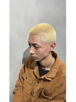 クロー(CROW)&nbsp;坊主×ブリーチカラー